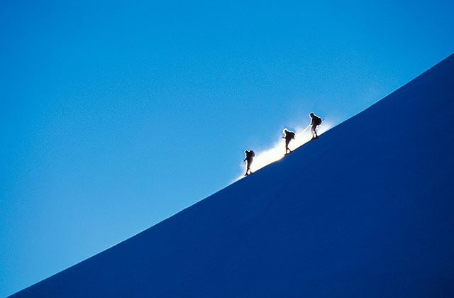 Descent from Mont-Blanc