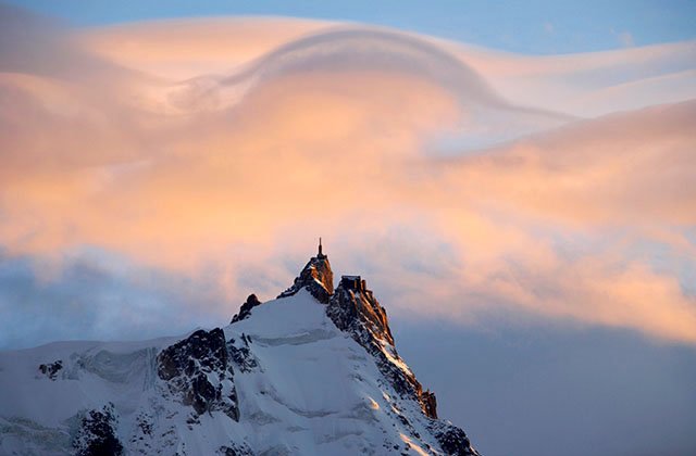 Onde sur l'aiguille du Midi