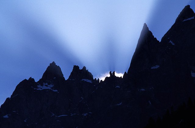 Soleil levant sur les Ciseaux