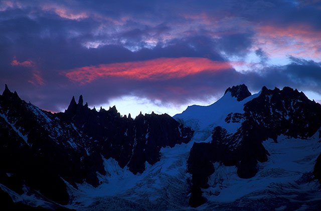 Aube sur Ravanel et Mummery