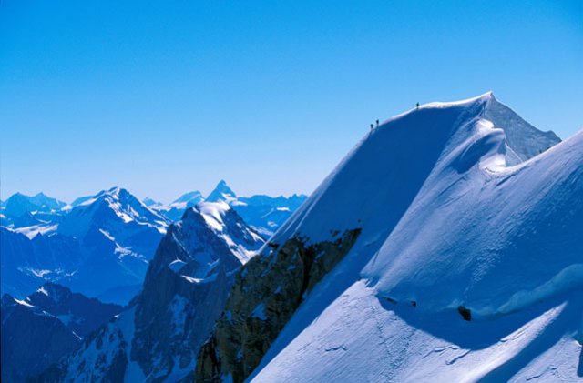 L'ar�te sud-est du Mont-Maudit