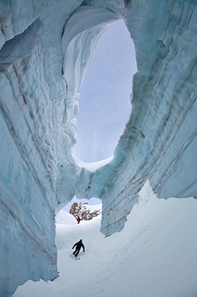 Inside the heart of the glacier...