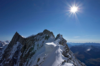 Les arêtes de Rochefort et le Mont Mallet