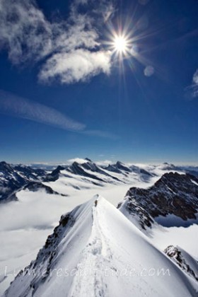 ON THE EAST RIDGE OF MONSCH, OBERLAND, SWITZERLAND