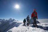 ON THE SUMMIT OF MOUNT POLLUX, VALAIS, SWITZERLAND