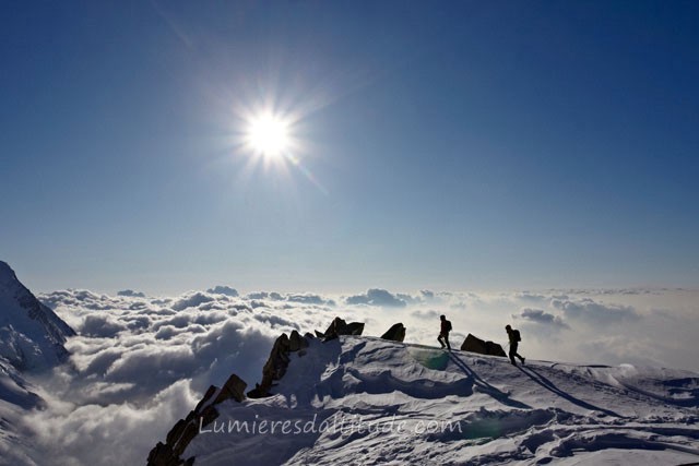 ON THE WAY TO REFUGE DES COSMIQUES, MASSIF DU MONT-BLANC, HAUTE-SAVOIE, FRANCE