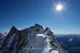 ON THE FAMOUS ROCHEFORT RIDGE, MASSIF DU MONT-BLANC, HAUTE-SAVOIE, FRANCE