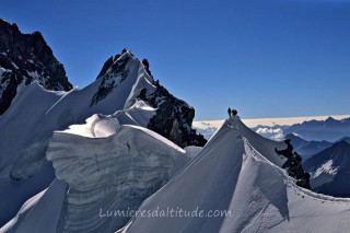 ON THE FAMOUS ROCHEFORT RIDGE, MASSIF DU MONT-BLANC, HAUTE-SAVOIE, FRANCE