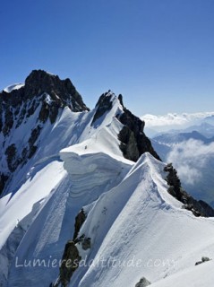 ON THE FAMOUS ROCHEFORT RIDGE, MASSIF DU MONT-BLANC, HAUTE-SAVOIE, FRANCE