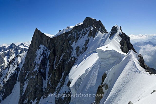 ON THE FAMOUS ROCHEFORT RIDGE, MASSIF DU MONT-BLANC, HAUTE-SAVOIE, FRANCE