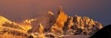 SUNRISE ON AIGUILLE DU DRU, MASSIF DU MONT-BLANC, HAUTE SAVOIE, FRANCE