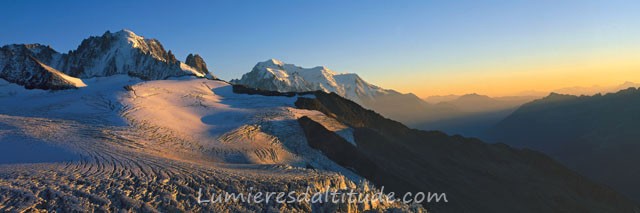 LE GLACIER DU TOUR AU COUCHANT