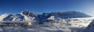 LE MASSIF DU MONT-BLANC DEPUIS LA FLEGERE