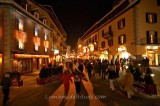 CHAMONIX BY NIGHT, HAUTE SAVOIE, FRANCE