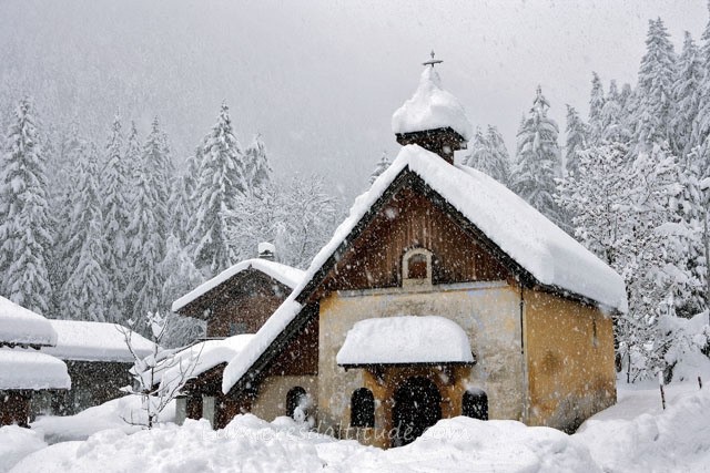 CHAPEL DES TINES, CHAMONIX, HAUTE SAVOIE, FRANCE