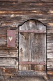 MAZOT DOOR,  SAVOYARD GRANARY, CHAMONIX, HAUTE SAVOIE, FRANCE