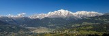 THE MONT-BLANC RANGE AND THE ARVE VALLEY, HAUTE SAVOIE, FRANCE