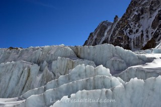 SERACS SUR LE GLACIER D'ARGENTIERE, CHAMONIX