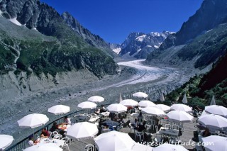 LA MER DE GLACE DEPUIS LE MONTENVERS, CHAMONIX, HAUTE-SAVOIE, FRANCE