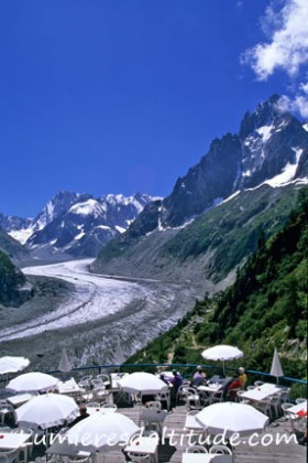 LA MER DE GLACE DEPUIS LE MONTENVERS, CHAMONIX, HAUTE-SAVOIE, FRANCE