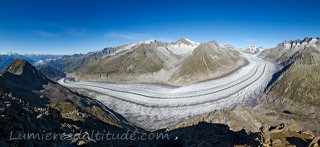 Aletschgletcher, Oberland, Suisse