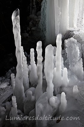 SCULPTURES DE GLACE, CANDELABRES