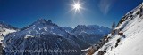 Massif du Mont-Blanc et bouquetin