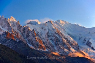  MONT-BLANC AND AIGUILLE DU MIDI, MASSIF DU MONT-BLANC, HAUTE SAVOIE, FRANCE