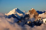  GRAND COMBIN AND CERVIN AT SUNRISE, VALAIS, SUISSE