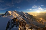  MASSIF DU MONT-BLANC  AT SUNRISE, HAUTE SAVOIE, FRANCE