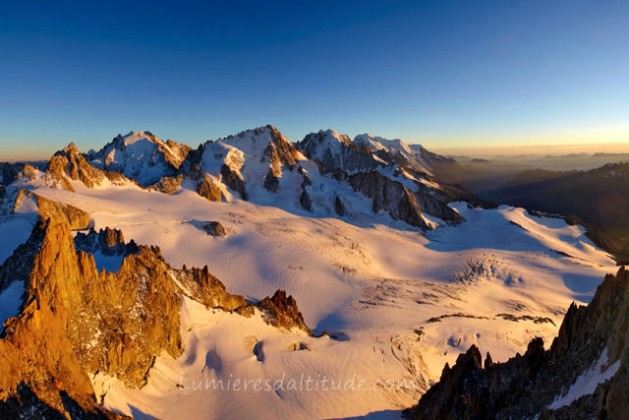 GLACIER DU TOUR AT SUNRISE, MASSIF DU MONT-BLANC, HAUTE SAVOIE, FRANCE