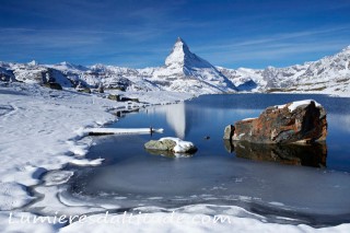 CERVIN FROM STELLISEE, MATTERHORN, VALAIS, SUISSE