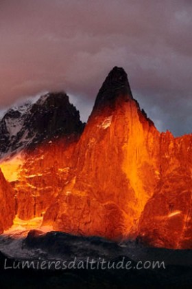 AIGUILLE DU DRU, MASSIF DU MONT-BLANC, HAUTE SAVOIE, FRANCE