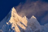 SUNRISE ON THEAIGUILLE DE BLAITIERE, MASSIF DU MONT-BLANC, HAUTE SAVOIE, FRANCE