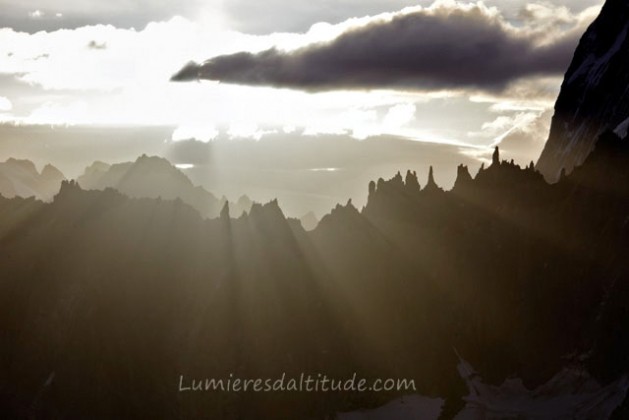 SUNSET ON THE PERIADES, MASSIF DU MONT-BLANC, HAUTE SAVOIE, FRANCE