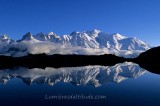  MASSIF DU MONT-BLANC FROM CHESERYS LAKE, HAUTE SAVOIE, FRANCE