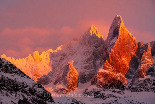 AIGUILLE DU DRU, MASSIF DU MONT-BLANC, HAUTE SAVOIE, FRANCE