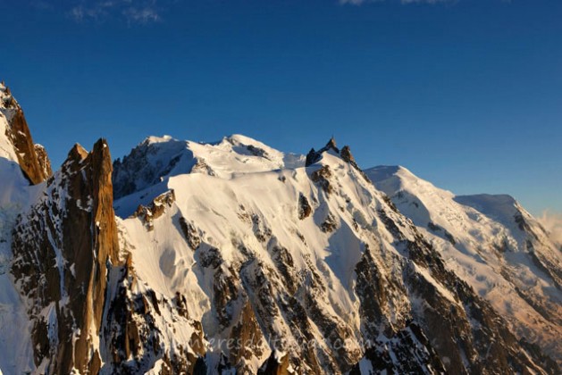 MASSIF DU MONT-BLANC AND AIGUILLE DU MIDI, HAUTE SAVOIE, FRANCE