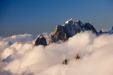 AIGUILLE VERTE AT SUNRISE, MASSIF DU MONT-BLANC, HAUTE SAVOIE, FRANCE