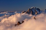 AIGUILLE VERTE AT SUNRISE, MASSIF DU MONT-BLANC, HAUTE SAVOIE, FRANCE