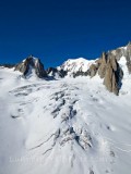 GLACIER DU GEANT ET MONT-BLANC, MASSIF DU MONT-BLANC, HAUTE SAVOIE, FRANCE