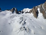 GLACIER DU GEANT ET MONT-BLANC, MASSIF DU MONT-BLANC, HAUTE SAVOIE, FRANCE