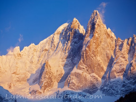 AIGUILLE VERTE AND THE DRU, MASSIF DU MONT-BLANC, HAUTE-SAVOIE, FRANCE