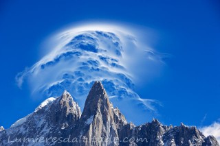 AIGUILLE VERTE AND THE DRU, MASSIF DU MONT-BLANC, HAUTE-SAVOIE, FRANCE