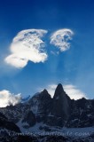 AIGUILLE VERTE AND THE DRU, MASSIF DU MONT-BLANC, HAUTE-SAVOIE, FRANCE