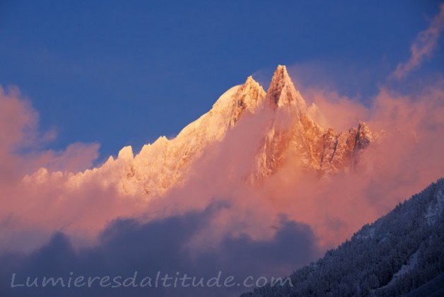 L'AIGUILLE VERTE ET LE DRU, MASSIF DU MONT-BLANC, HAUTE-SAVOIE, FRANCE