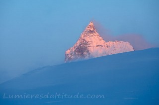 Le Cervin au couchant, Valais, Suisse