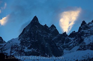 Foehn sur l'aiguille de Blaitiere, Chamonix