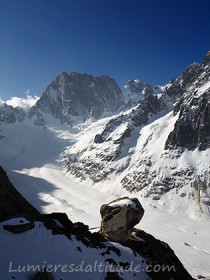 La face Nord des Grandes Jorasses et la Pierre a Beranger, Chamonix