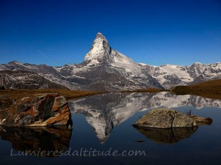 Lac Stelisee et Cervin, Valais, Suisse